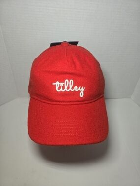 Tilley Red Baseball Cap New